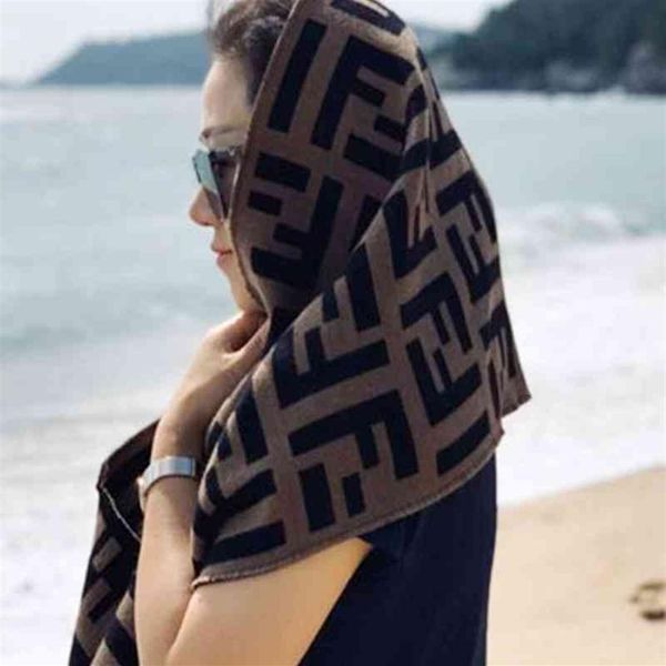 

15korean double f scarf autumn and winter new cashmere like couple scarf women shawl dual purpose net red thickened men's fashion242c, Blue;gray