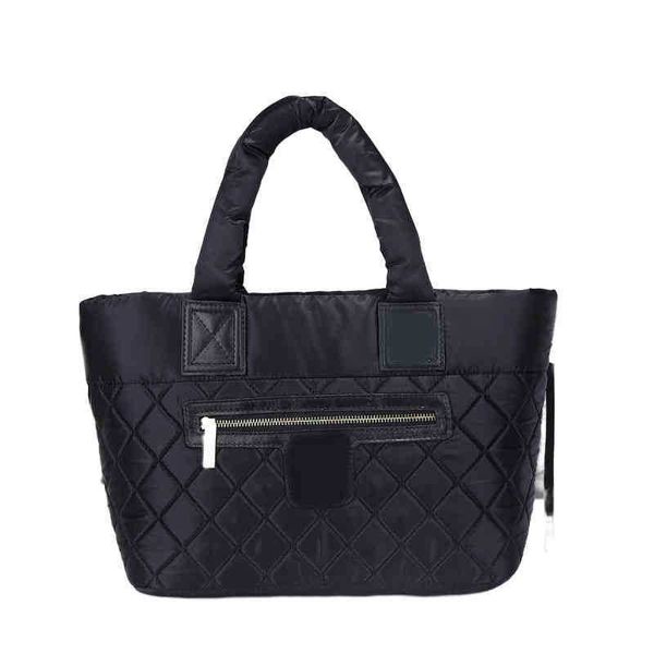 

luxury tote women quilted satchels handbags branded soft nylon square handel lapbags lady for work 220718