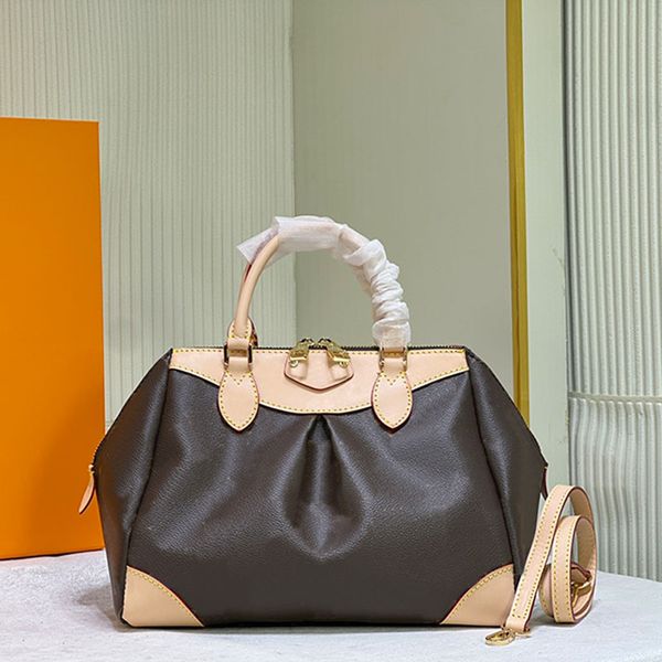

old flower handbag tote bag women crossbody shoulder bags yellow letters leather handle removable strap women fashion pocket 30cm