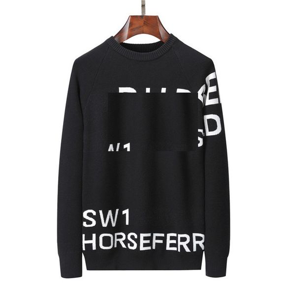 

the latest men's and women's designer brand sweaters fashion classic warm autumn/winter sweater. 003, White;black