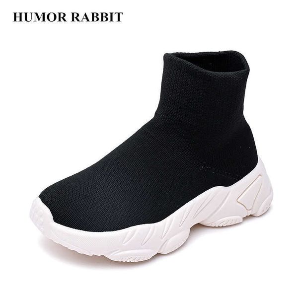

boots size 26-37 children net shoe boys girls new spring autumn socks shoes sneakers fashion casual running for kids sport y2210, Black;grey