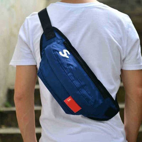 

sup fanny packs designer male student canvas waist bag men's korean fashionable men's one shoulder messenger bag chest bag 220707
