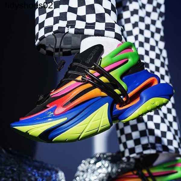 

dadi shoes male balmanss spaceship fashion shoes female fashion sports couple shoes casual, Black