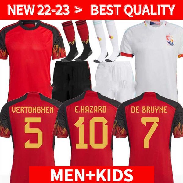 

deal fans player belgium 2022 world cup soccer tee jerseys national team de bruyne hazard courtois lukaku tielemans 22 23 batshuayi kevin me, Black