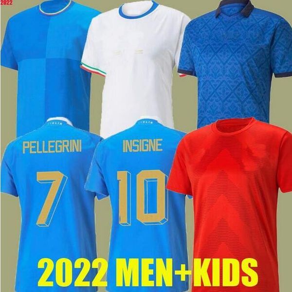 

2022 2023 bonucci italys soccer jersey home away 22 23 jorginho insigne verratti men kids kit chiesa barella finals chiellini pellegrini imm, Black;yellow