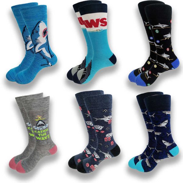 

men's socks a pair of autumn and winter men's socks pattern soft comfortable warm leisure senior sewing crew stockings t221011, Black