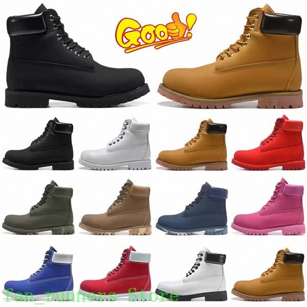 

timber land designer boots men womens martin booties luxury ankle boot for cowboy yellow wheat black red white olive camo hiking outdoor spo