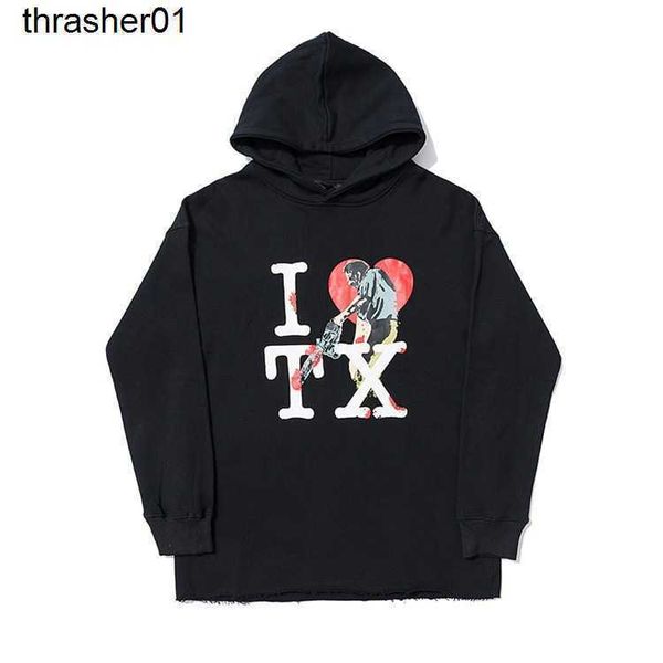 

new mens designer vloness fashion print loose streetwear pullover hoodie, Black