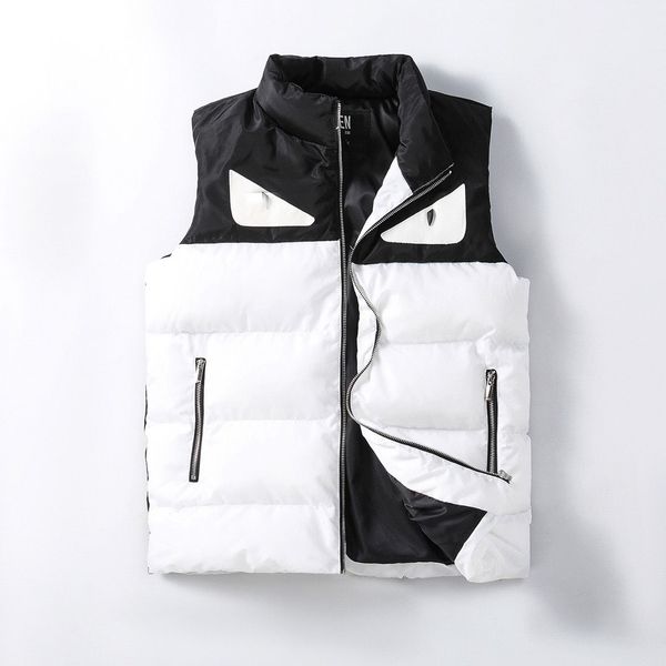 

men's down vest designer plus size outerwear & coats zipper open jacket lapel sleeveless winter warm women's overcoat nylon waterp, Black;brown