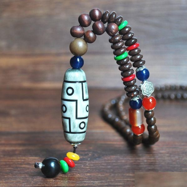 

beaded necklaces the latest version of long buddha bead necklace wholesale national characteristics sweater chain autumn and winter dhkux, Silver