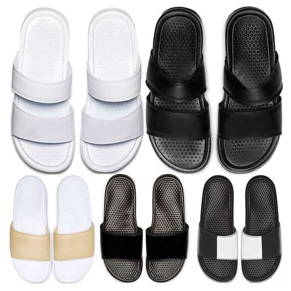

ale designer slippers benassi jdi slide mens womens flip flop beach sandals fashion classics duo ultra sports size 36-45, Black