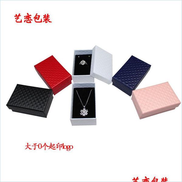 

jewelry boxes 32pcs jewelry box 8x5cm necklace ring mti colors packaging gift boxes earring display black sponge t200917 2262 q2 dro dhxmd, Black;white