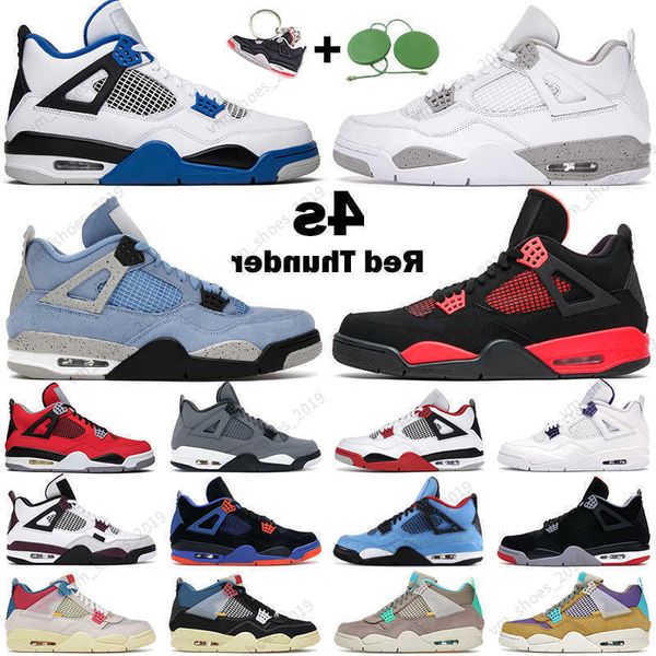 

basketball shoes mens trainers red thunder desert moss cool grey university blue white black cat bred fashion men women 4s 4