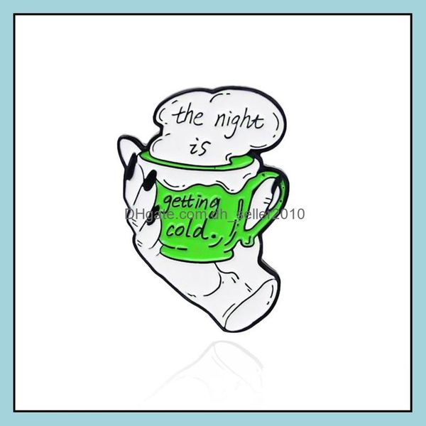 

pins brooches customized tea bag metal enamel lapel pins for women men green bk badge vintage funny jewelry accessories hard brooch dh2qy, Gray