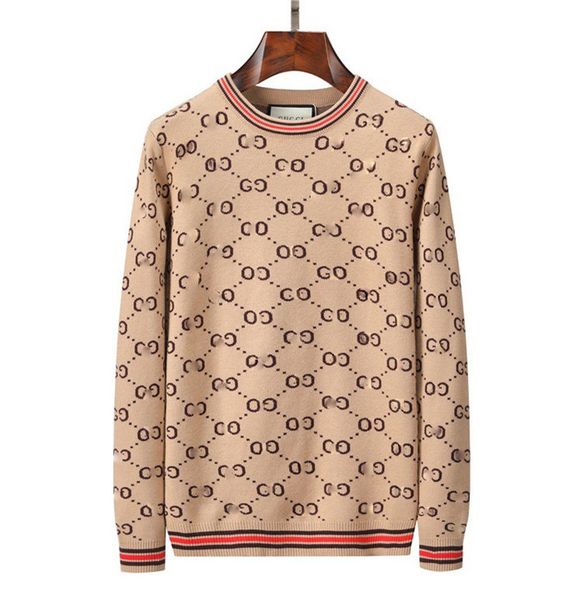 

the latest men's and women's designer brand sweaters fashion classic warm autumn/winter sweater. 006, White;black