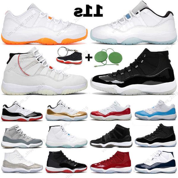 

fashion men women basketball shoes 11s 11 jubilee 25th anniversary bright citrus legend blue cap and gown mens trainers