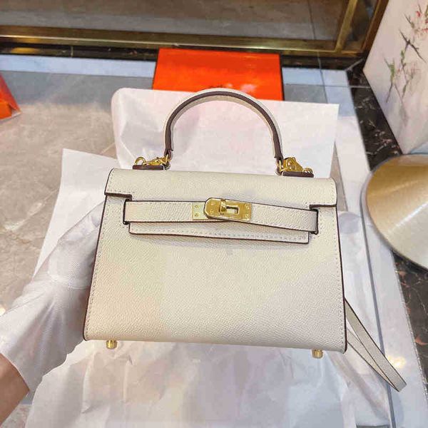 

kellies designer herme women bags designer handbags second generation palm print mini bag messenger milkshake white mobile phone celebrity