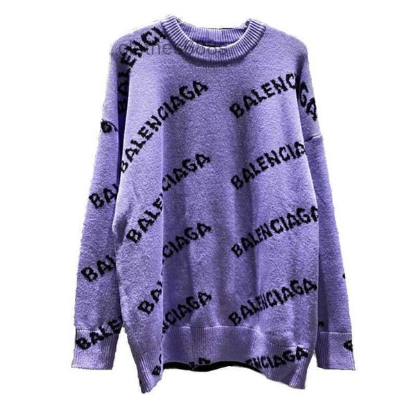 

sweaters designer hoodies bbalencaigass mens sweaters woolen sheepskin men's and women's same style couple casual loose screen let, White;black