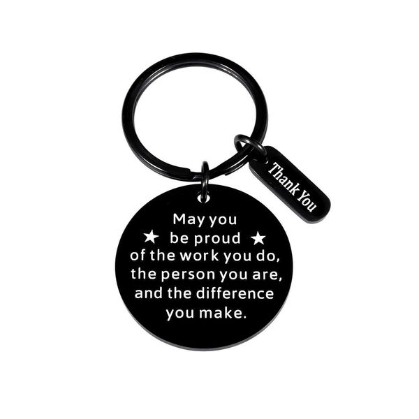 

key rings thank you gift appreciation jewelry may you be proud of the work you do keychain stainless steel keyring gift for employee gift l2, Slivery;golden
