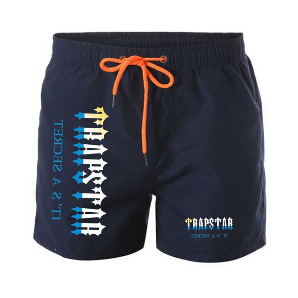 

men's trapstar shorts summer beach pants men quick-drying surf pant casual plus size couple swim board shorts, White;black