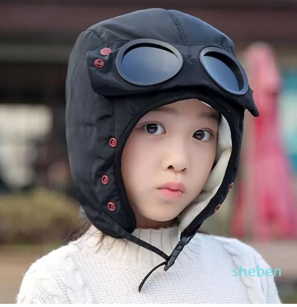 

beanies with velvet to keep warm winter for kids waterproof ear hood hat with glasses mask cool balaclava