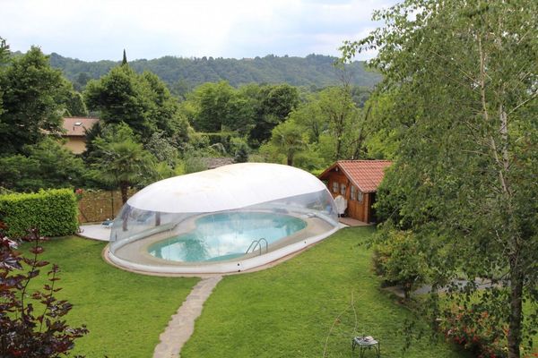 

new solar inflatable swimming pool cover tpu tub bubble dome tent air blower