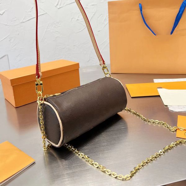 

leather chain bag women's pencil bag middle ancient series messenger bag penholder