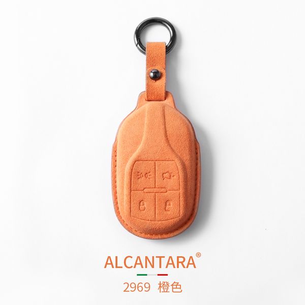 

alcantara for maserati quattroporte levante ghibli gt key case keychain protective cover