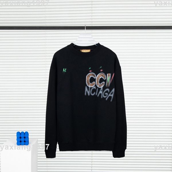 

2023ss spring and summer new hoodies high shirt grade cotton sweatshirts printing short pants sleeve round neck panel t-shirt size s-m-l-xl-, Black;brown