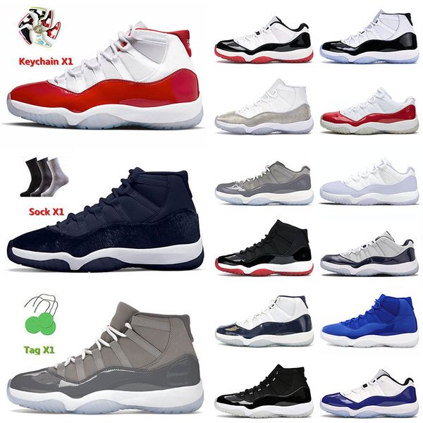 

jorda 11 11s xi basketball jumpman shoes sneakers cherry midnight navy cool grey concord citrus low legend blue men women sports trainers si