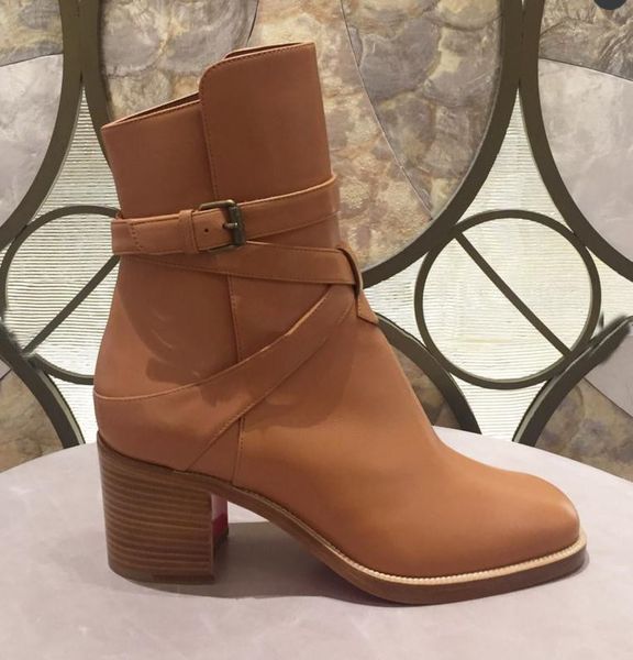 

2023 luxurious designes cate boots for women.ladies red botto sole ankle boots chains paltform heels adox eloise booty winter brands boot, Black