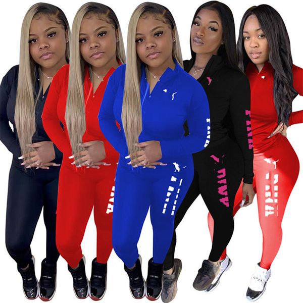 

women tracksuits designer brand cotton jogging suits fall winter clothes casual 2 piece sets pink print sweatsuits lady outfits pullover swe, Gray