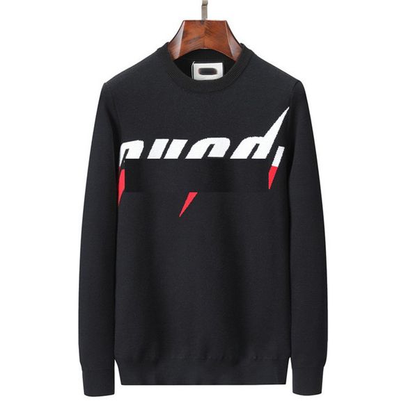 

the latest men's and women's designer brand sweaters fashion classic warm autumn/winter sweater. 005, White;black