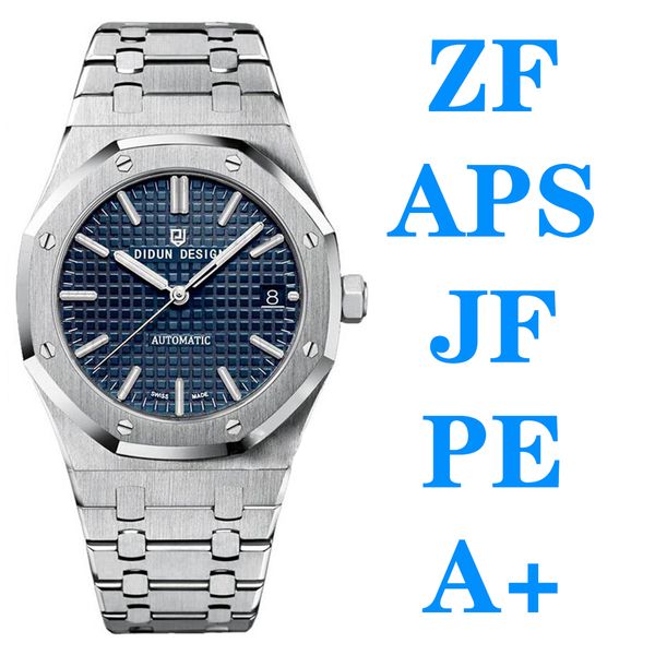 

aps zf jf bf luxury mens sports watch 2813 8215 eta 3120 automatic machinery fashion business double sapphire watch butterfly buckle waterpr, Slivery;brown