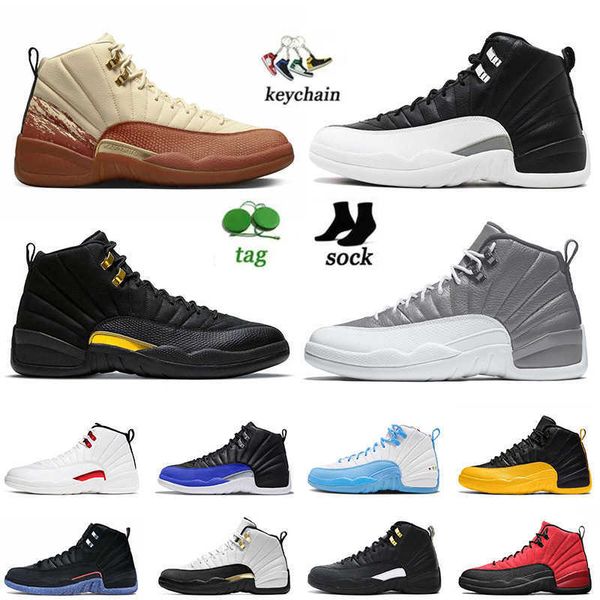 

mens designer 12s jumpman basketball shoes 12 sneakers eastside golf x stealth royal blue black taxi playoff flu game utility twist air jord