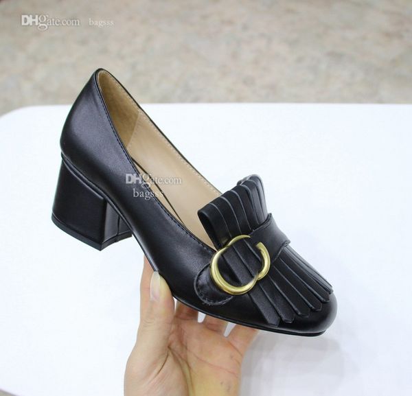 

classic designer g women dress shoes fashion ggity high heels red heels wedding pumps luxury leather mid-heel dfhbd, Black