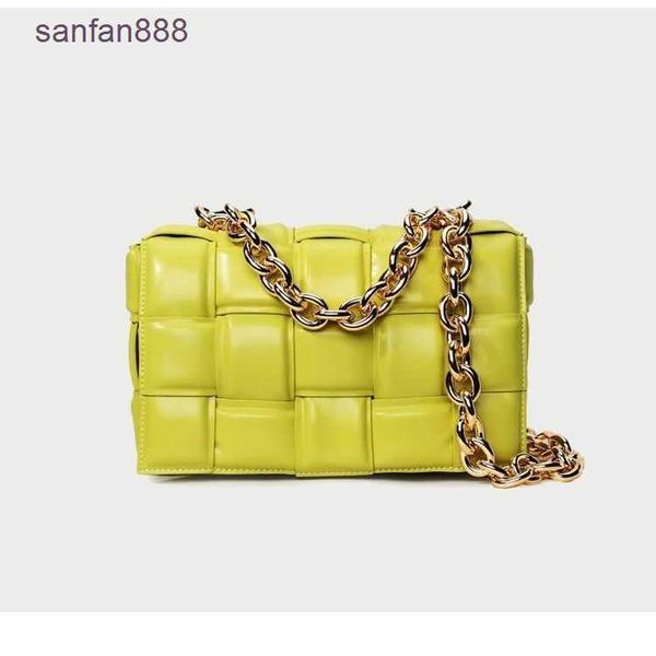

designer bag bottegas s venetas cassette french thick chain woven small square 2023 new fashion pillow sense