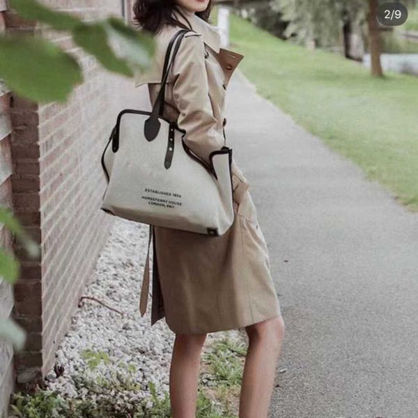 

designer bags the belt canvas shoulder bag printing letters beach bag shopping women handbag purses transparent tote horseferry classic