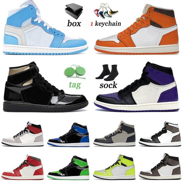 

university blue 1 1s men basketball shoes jorden1s starfish jumpman black gold court purple twist grey fog mens women jorda sneakers trainer