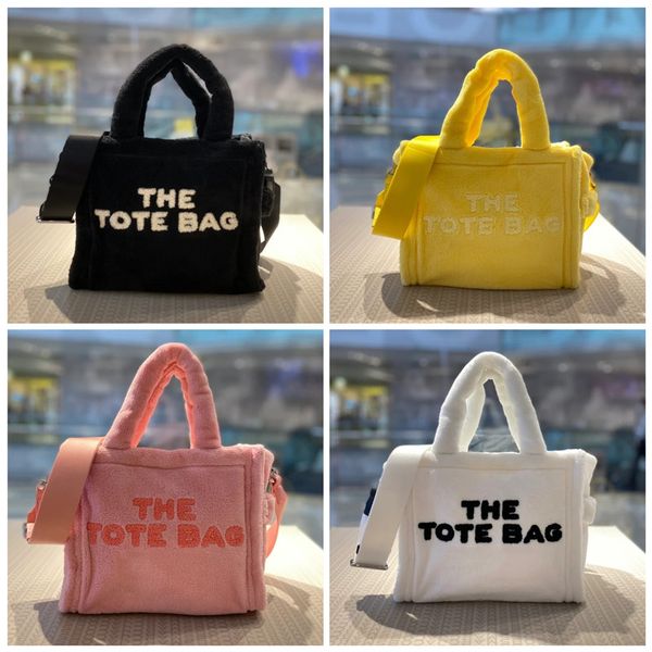 

m tote bag fashion designer tote bags furry 4 colors two size with dustbag