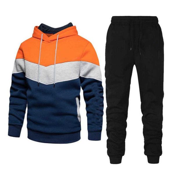 

men's tracksuits fashion men's and wo sports shirt summer hoodie casual fleece pants set g221011, Gray