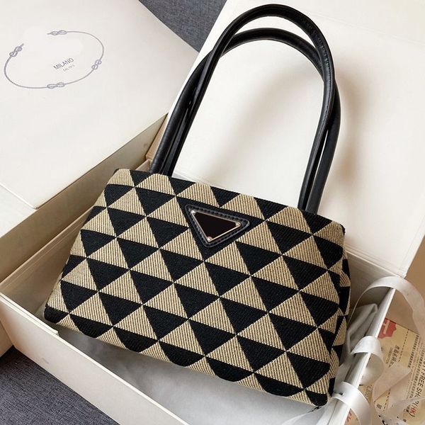 

designer symbole tote shoulder bag armpit shoulder bags women handbag messenger handbag original fabric purse handle triangular wallet eveni