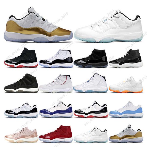 

basketball 11s sports sneaker trainer blue low bred heiress black stingray white concord 5.5-13 umpman 11 mens women citrus legend
