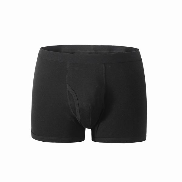 

stretch satin underpants shorts middle waist plain seamless men's panties underwear, Black;white