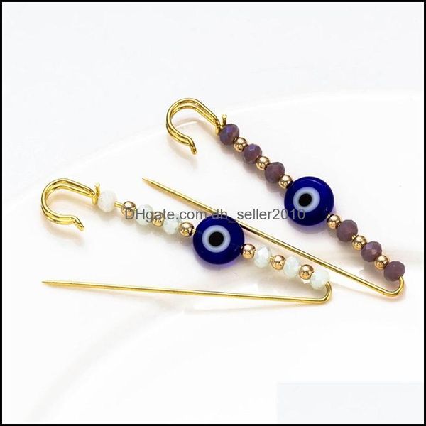 

pins brooches evil eye bead brooch purple white crystal pin jewelry gold for women men kids diy gifts ey53551 1129 t2 drop delivery dhzsh, Gray