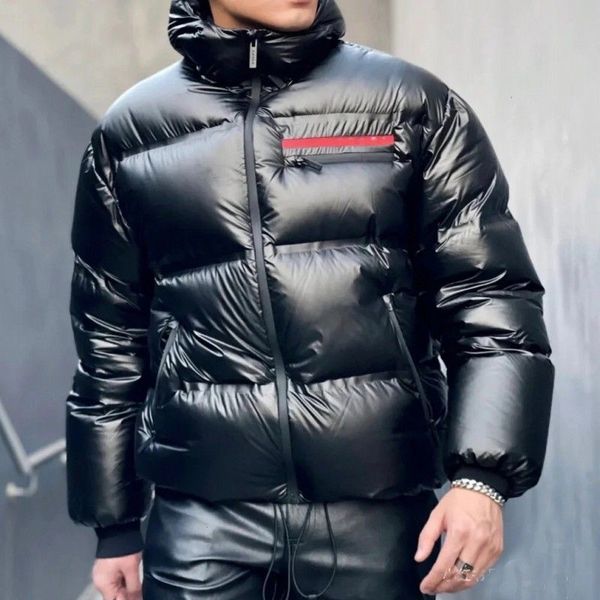 

2022 men women designer down jacket fashionwindproof outerwear white duck windproof parker hooded fourrure outerwear warm coat, Black