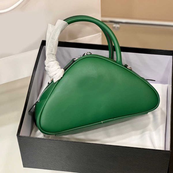 

triangle bag luxury pr designer brand senior totes bags fashion shoulder handbags phone cross body bag wallet metallic