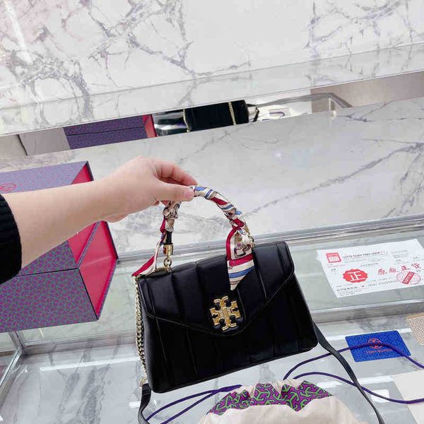 

torysburchs handbag bag female tb womens handbag single shoulder messenger bag pure leather flip bag fashionable and versatile highgrade for