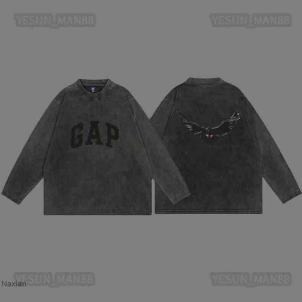 

men's hoodies sweatshirts designer kanyes classic wests t shirt luxury fashion name peace dove printed do old process naxian, Black