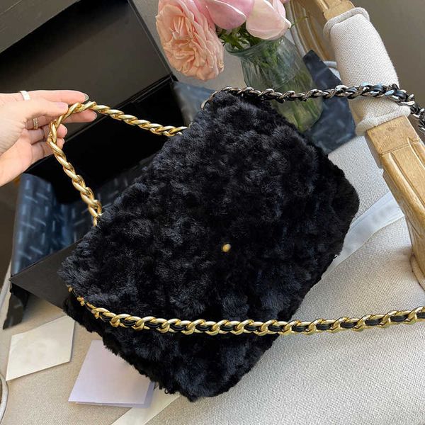 

shoulder bag small fragrance winter plush designer bags women lambswool tote bag xletter crossbody vintage designer-handbags cross body purs
